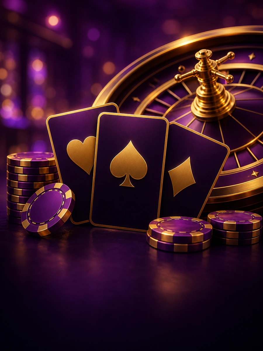 Glossy roulette and cards for Mega888 live casino